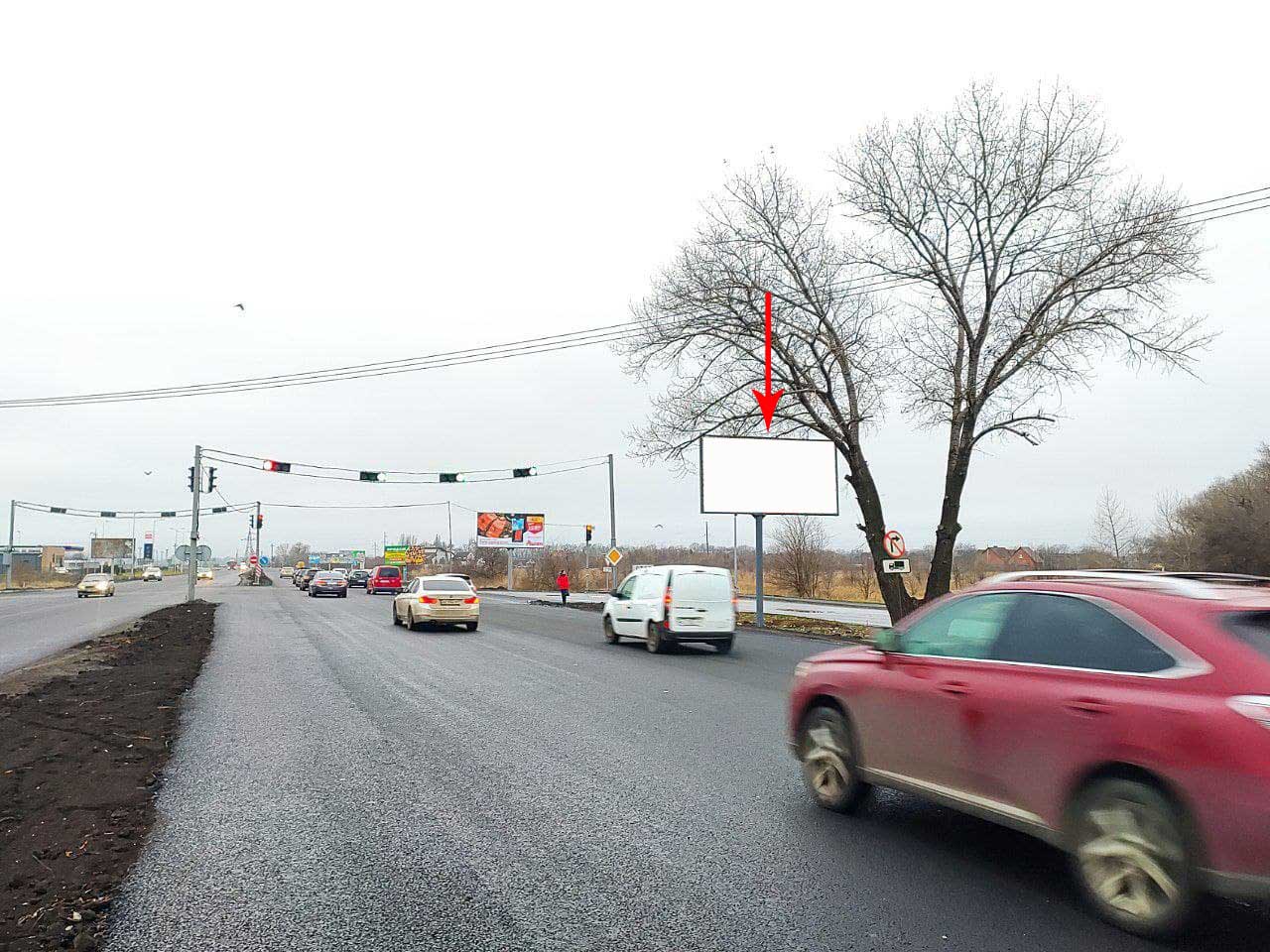 Billboard Pidgorodne,  Avtodoroga M04 (Donec'ke sose) v'izd do Epicentru ( rozpodiluvac)