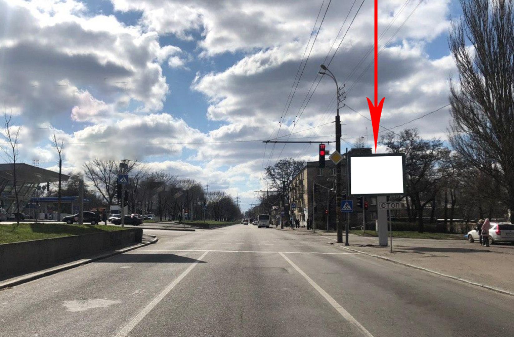 Scrolller, scroll Dnipropetrovsk,  prosp. Oleksandra Pola - prosp. Pilipa Orlika, na svitlofori ruh vgoru