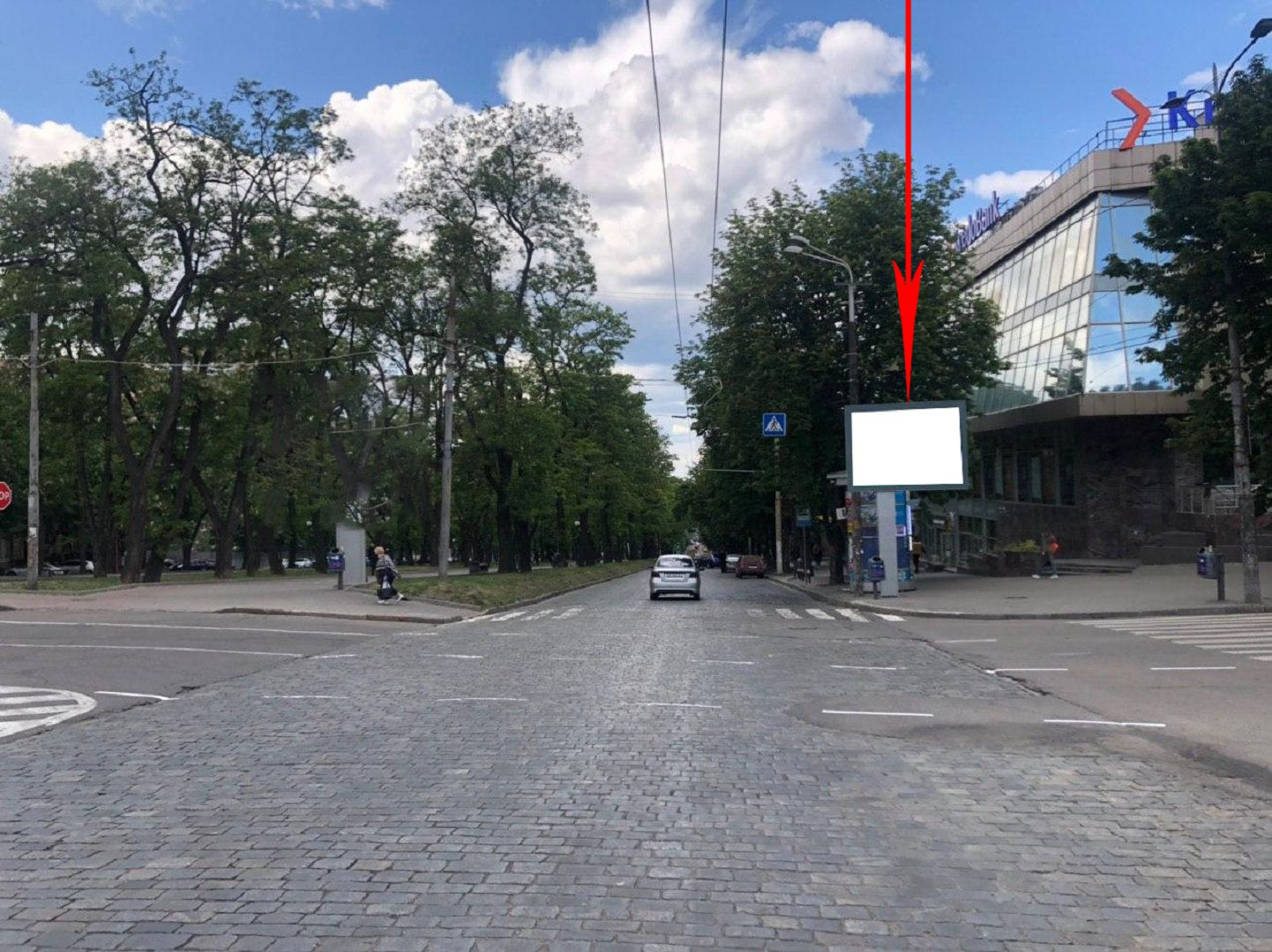 Scrolller, scroll Dnipropetrovsk,  prosp. Dmitra Avornic'kogo - st. Volodimira Vernads'kogo, za perehrestam, ruh vniz