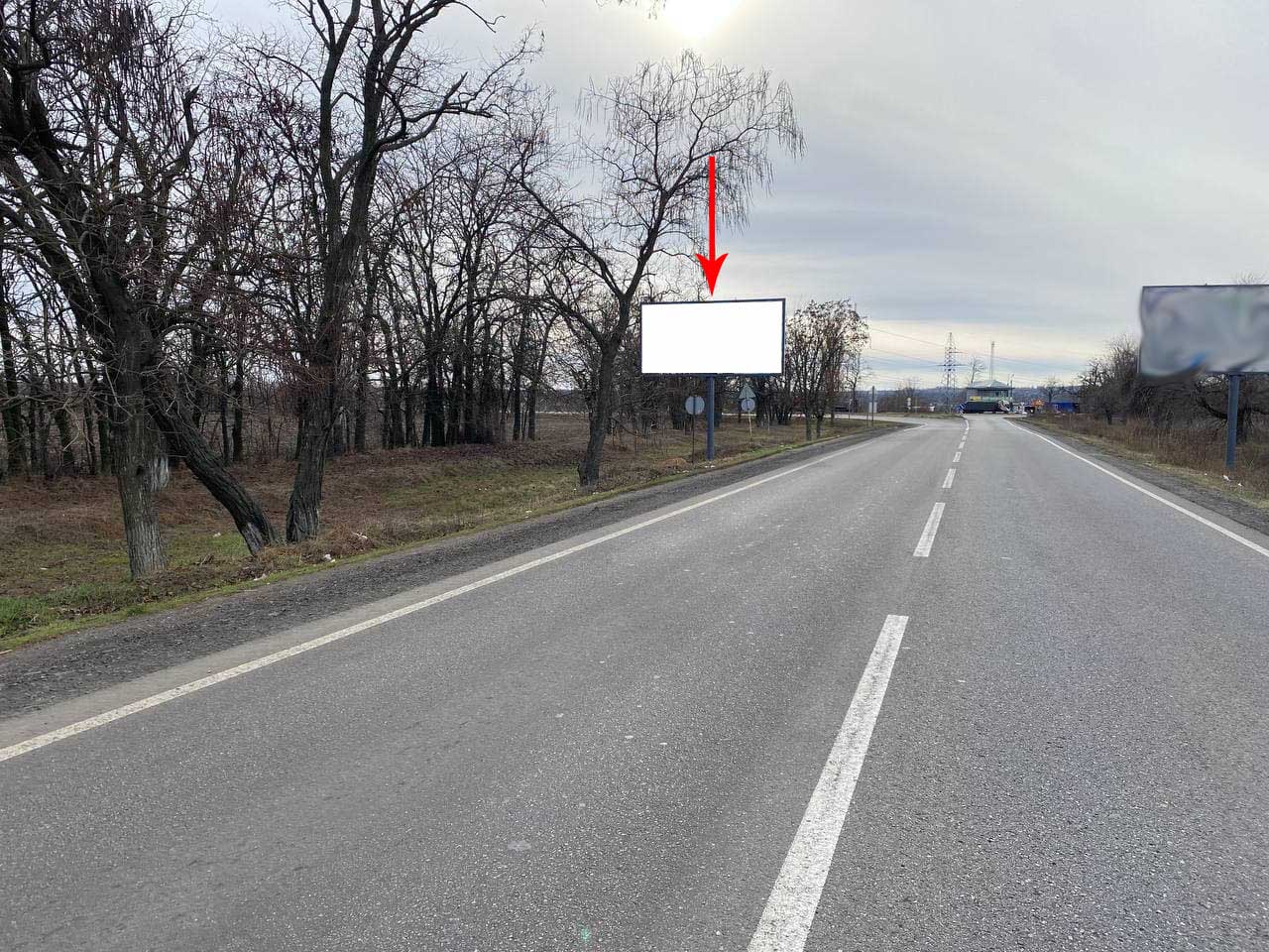 Billboard Nikopol,  N-R73/N-8, km 63+015 (livoruc), V'izd do m. Nikopol'