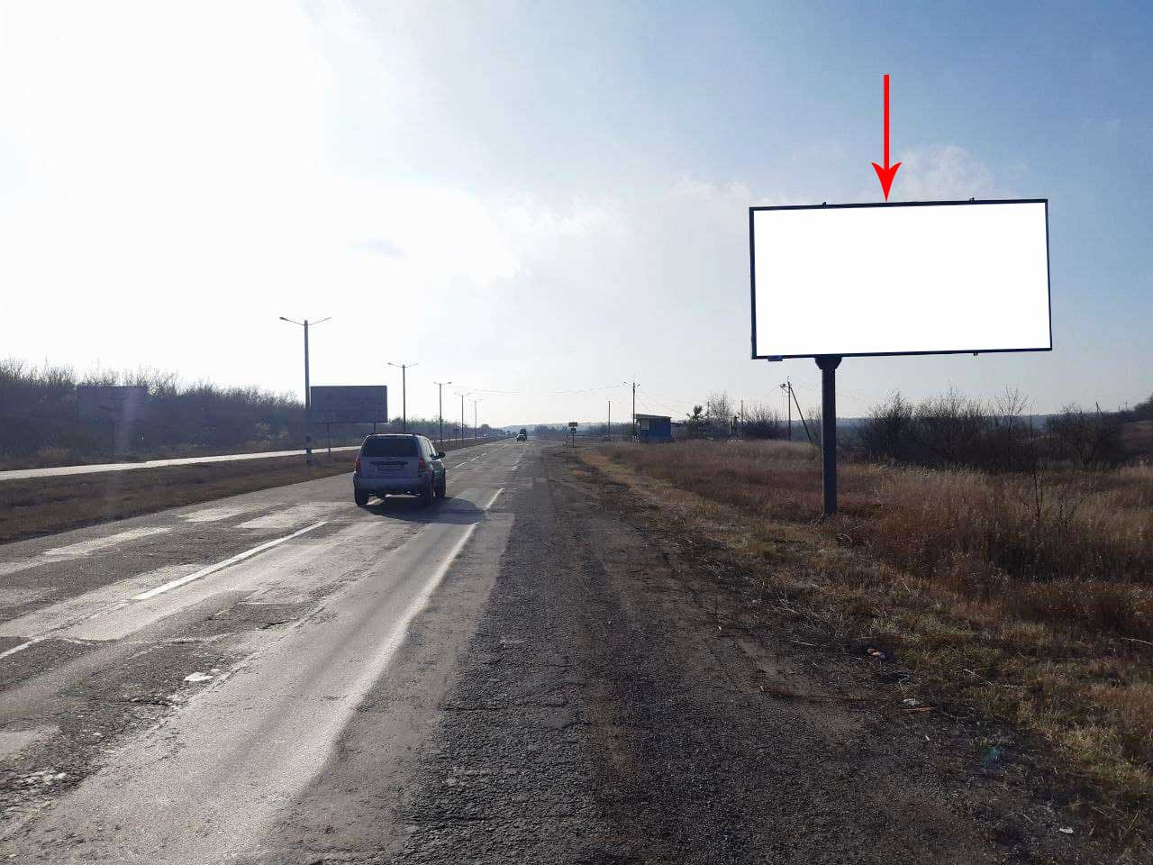 Billboard Dnipro trasi,  M-29, km 159+000 (pravoruc), Ruh do m. Novomoskovs'k, za blok Postom