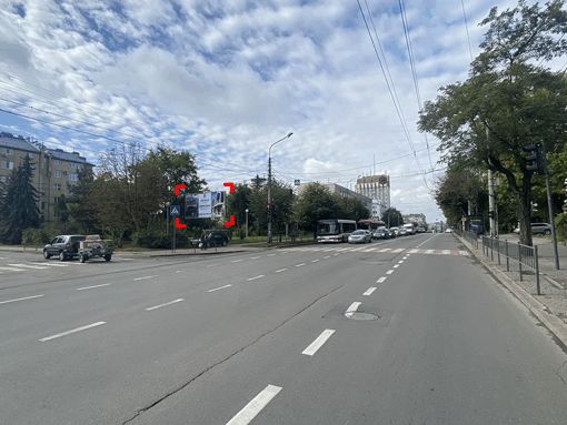 Billboard Ivano-Frankivsk,  st. Nezaleznosti - Rustaveli