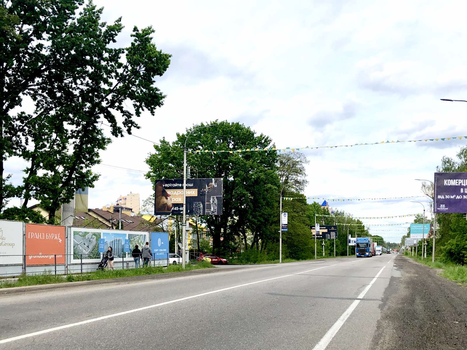 Billboard Bucha,  st. Nove sose , v napramku Kieva (za Epicentrom)