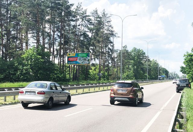 Billboard Kyiv,  Avtoslah Kiiv-Visgorod (Sadove tovaristvo "Vinogradar", Fora, sadovij centr "Pivnicne vinogradarstvo"), 100 m do AZS Wog, v napramku m.Visgorod