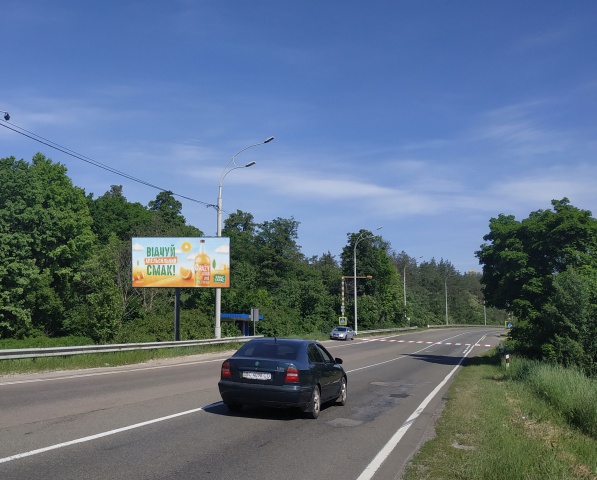 Billboard Kyiv,  Litovs'kij prosp.(Mins'kij prosp). zupinka "Sportbaza", 200 m pisla kinno-progulankovoi bazi "Nabig", v napramku Novi Petrivci