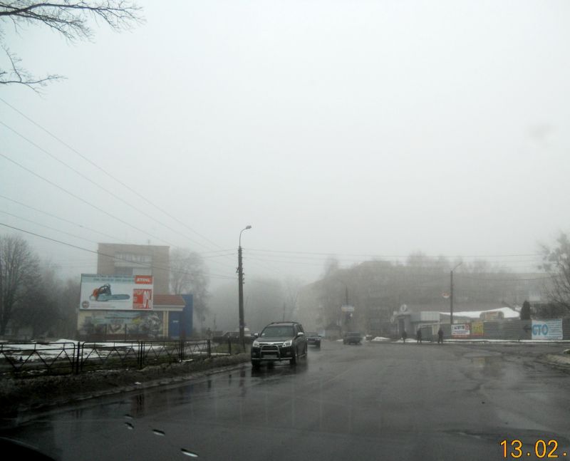 Billboard Uman,  st.Get'mans'ka (Proletarska), 1a, navproti, (klub "Saga") pocatok st.Tisika,storona B