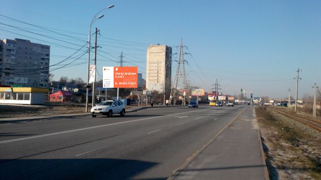 Billboard Vishgorod,  Naberezna, zupinka st.Kiivs'ka napramok z Kieva