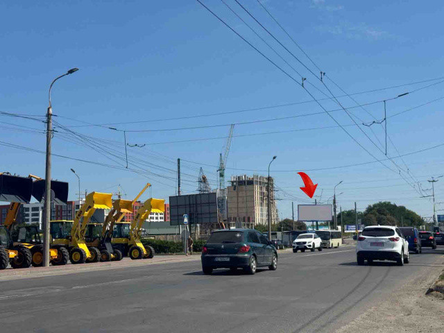 Billboard Lutsk,  Rivnens'ka/Okruzna_kil'ce bila Epicentru_viizd z mista