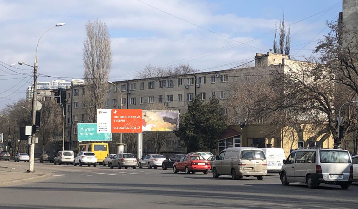 Billboard Odessa,  Srednefontanskaa pl. -  TC"Gipermarket dverej" (levyj)