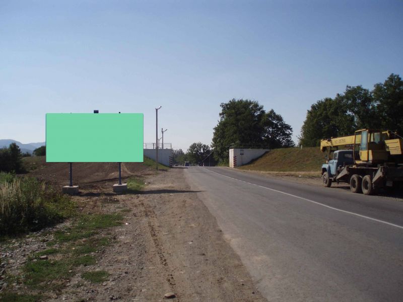 Billboard Tyachiv,  st.Nezaleznosti, v'izd do mista z .s.Bedevla, smt.Solotvino, Rahiv
