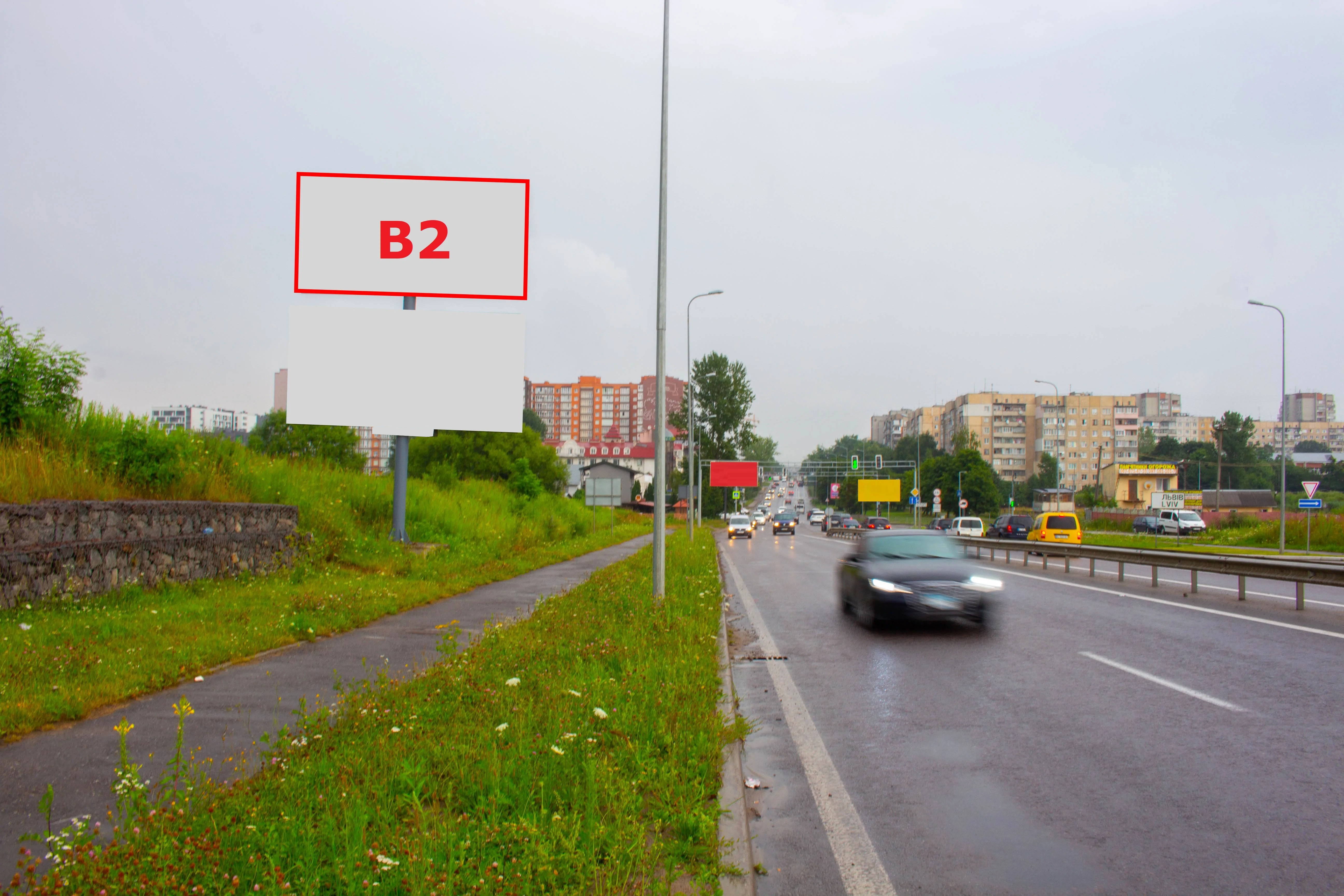 Billboard Lviv,  T-14-16 L'viv-Pustomiti-Medenici