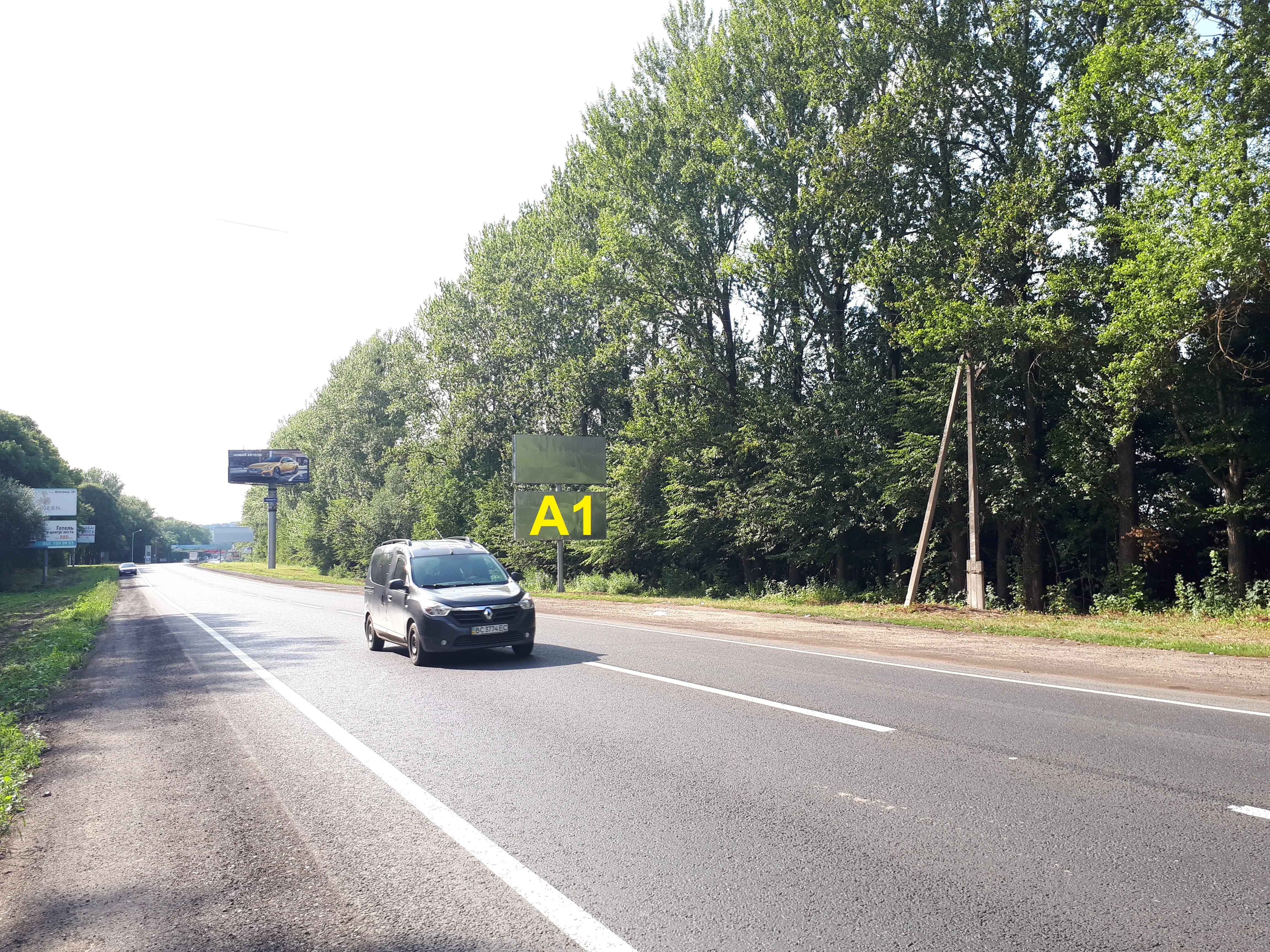 Billboard Lviv route,  N-02 L'viv-Ternopil'