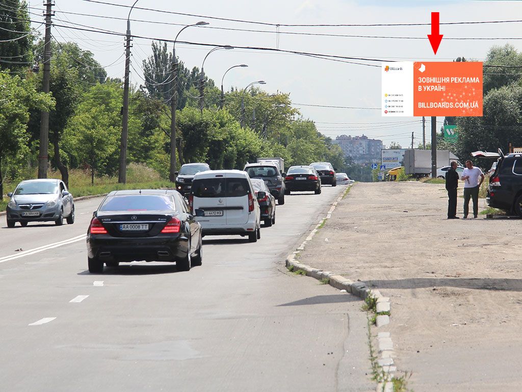Billboard Kyiv,  Stecenka st., 200 m. AZS "WOG", do centru