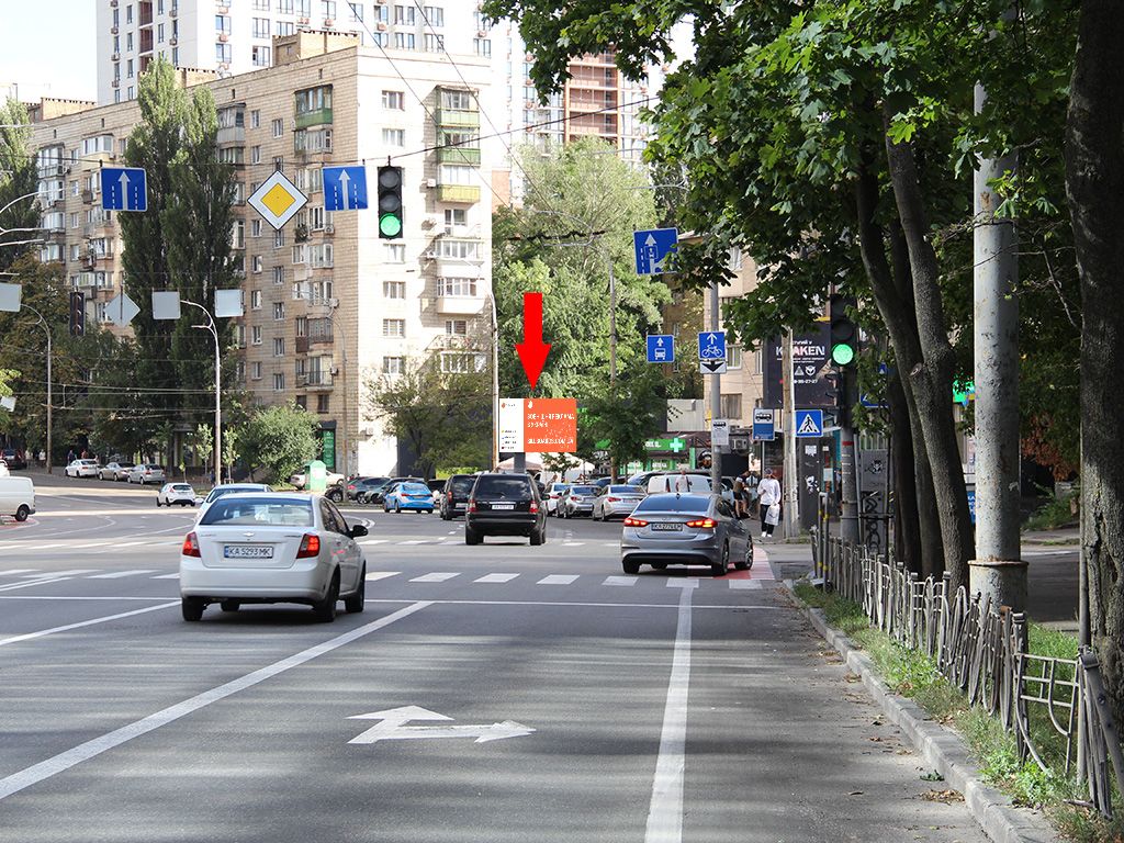 Billboard Kyiv,  Solom'ans'ka st., 10 - st. Oleksiivs'ka, na svitlofori, v storonu Protasov Ar