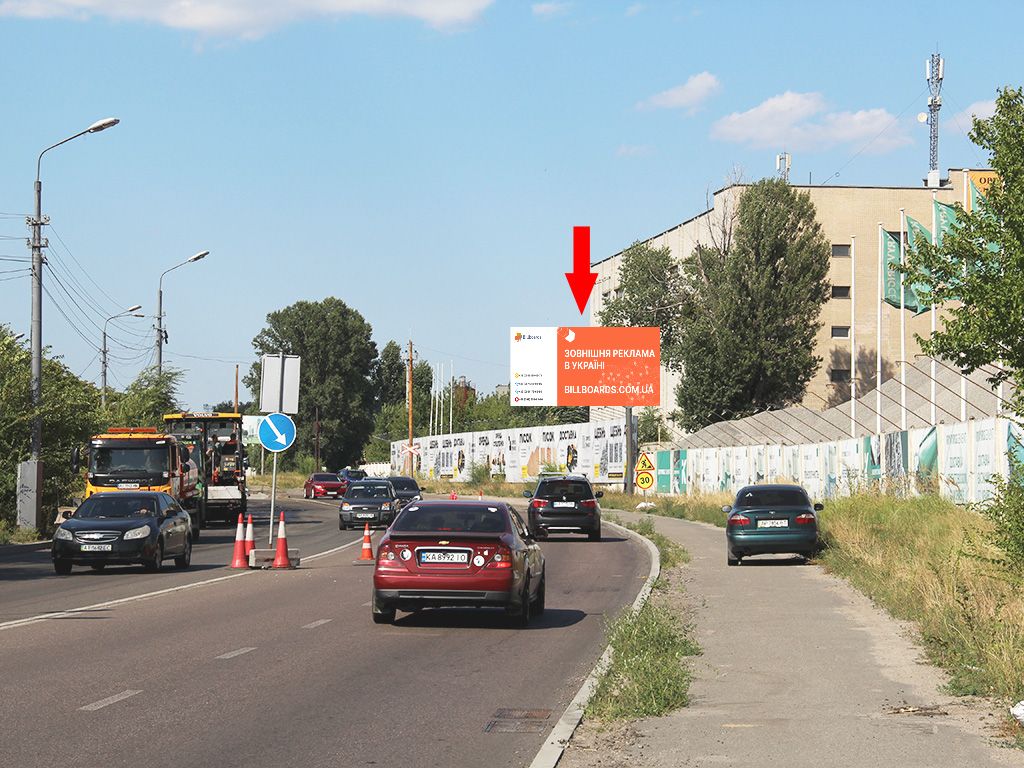 Billboard Kyiv,  Povitroflots'kij av., 50m do z/d pereizdu, v centr, aeroport "Kiiv"