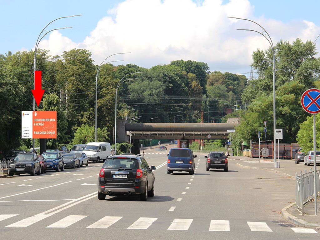Billboard Kyiv,  Bajkova st. - st. Ams'ka, v storonu st. Grincenka