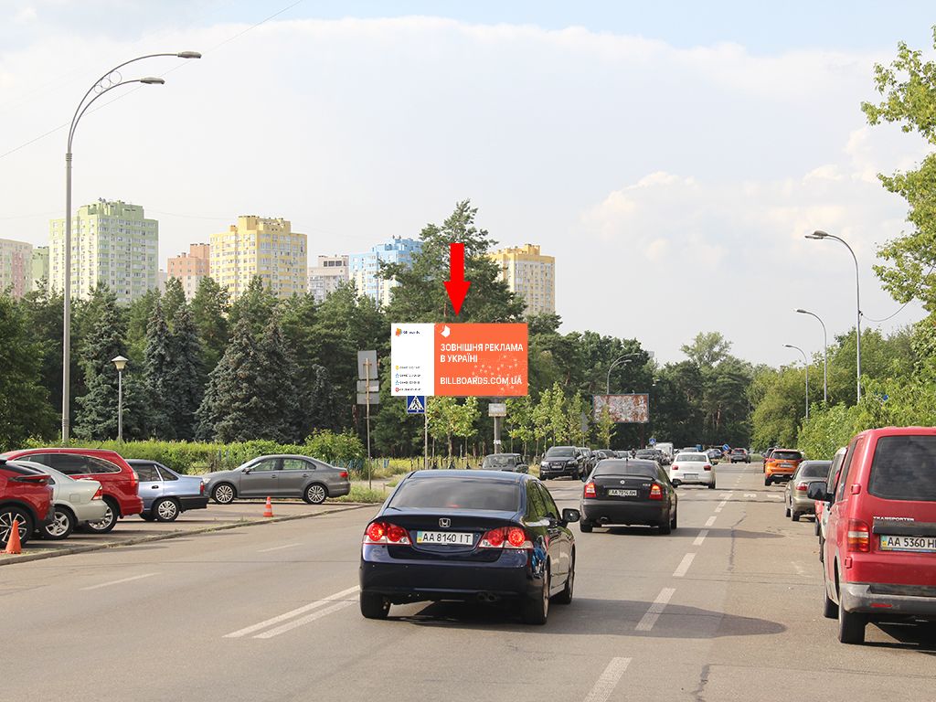 Billboard Kyiv,  Zmacenka st., 7, v storonu Darnic'kij bst.