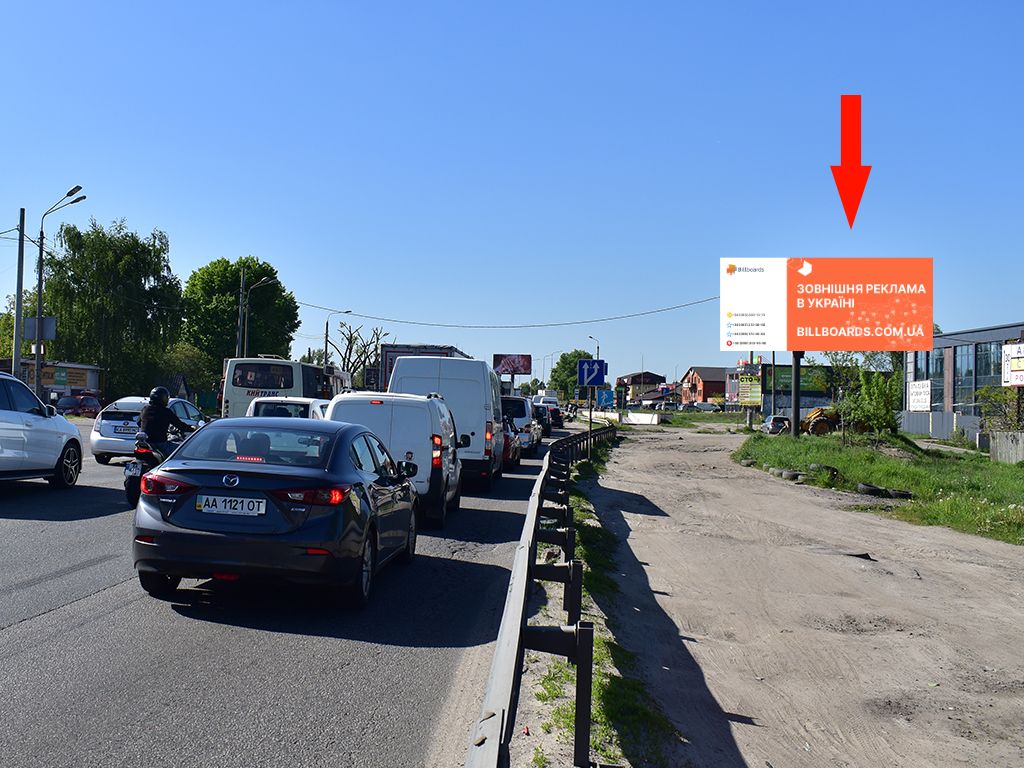 Billboard Kyiv,  Kil'ceva doroga - per.Sevcenka, pered Zulans'kim mostom, v bik av. Peremogi