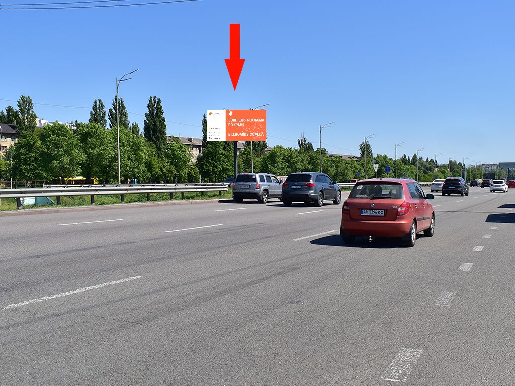 Video billboard Kyiv,  Kil'ceva doroga - st. Litvinenko-Vol'gemut, rozdil'nik, povorot na Sofiivs'ku Borsagivku, u bik Odes'koi pl., (rolik 10 sek, 1 vihid/1,5 hvilini)