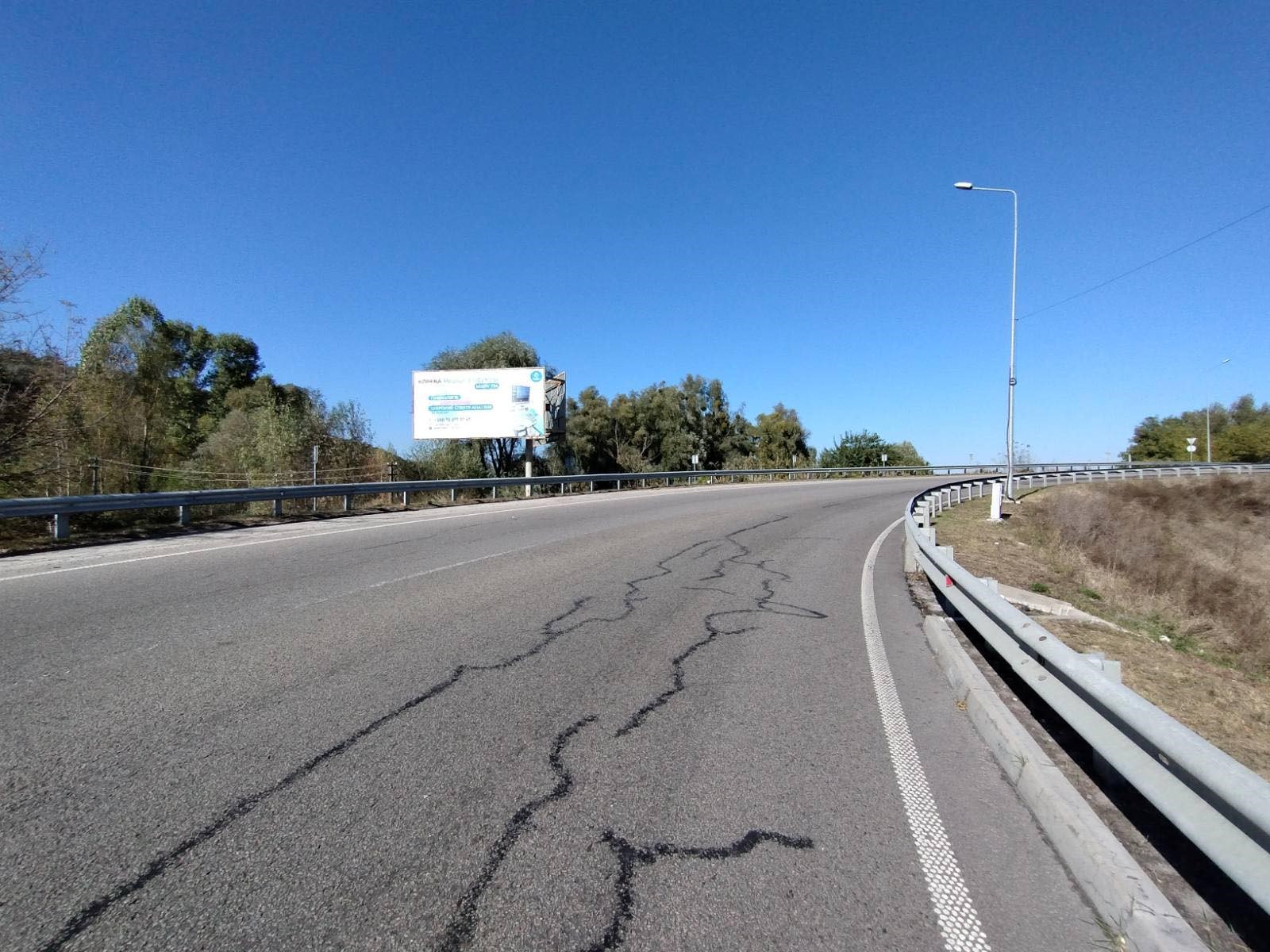 Billboard Obukhiv,  Avtoslahoprovid, rozv'azka Obuhiv-Kiiv-Ukrainka (st.Kiivs'ka) livoruc