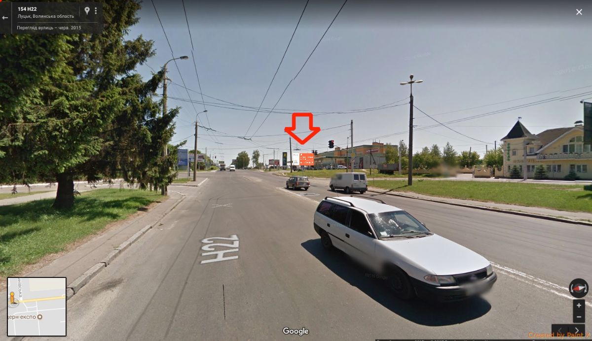 Billboard Lutsk,  st. Rivnens'ka , 150 A st viizd na Rivne-Kiiv