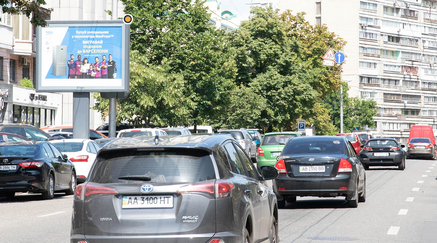 Video billboard Kyiv,  Velika Vasil'kivs'ka st. 102