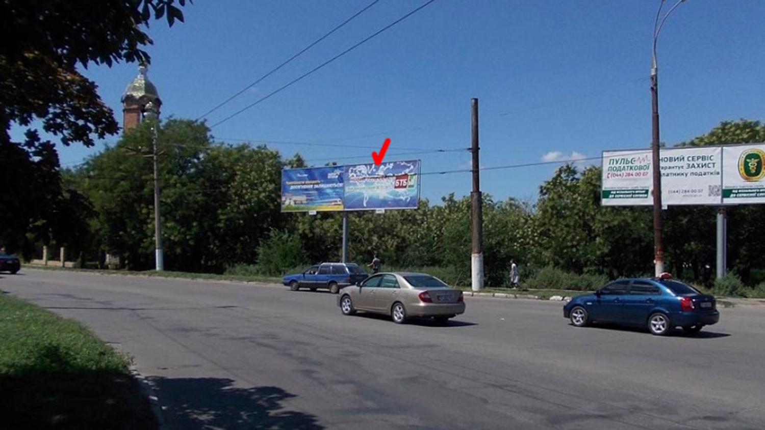 Billboard Kherson,  Kedrovs'kogo st. / 200 rokiv Hersona pr, (avtovokzal), pravij