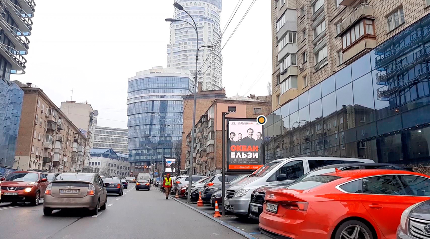 Video billboard Kyiv,  Mecnikova st. 18