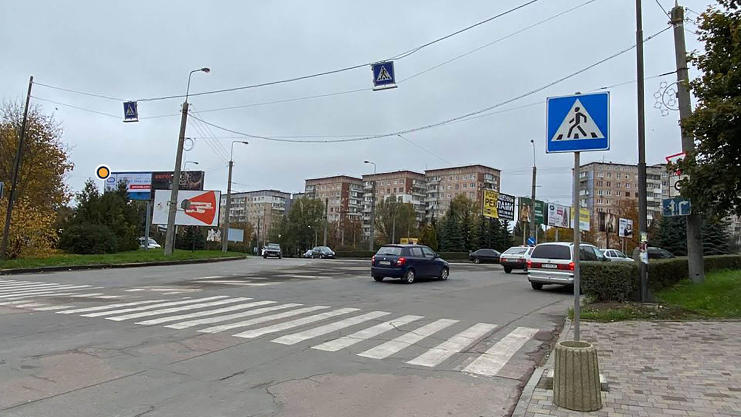 Billboard Ternopil,  Konoval'ca st. / Zluki st., z Konoval'ca, livij, v centr