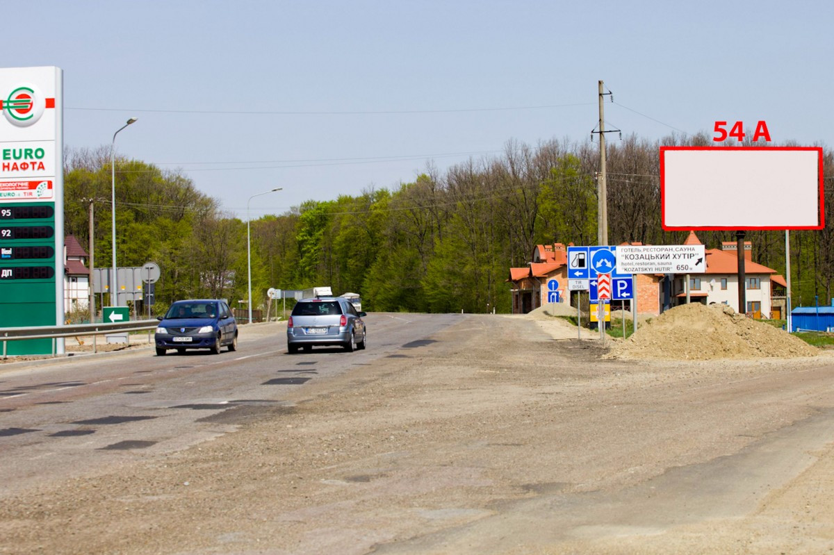 Billboard Chernivtsi highways,  M-19 (525 km +585 m) na Tereblece  (do Cernivciv)