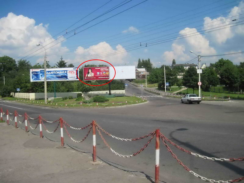 Billboard Rivne,  Dubens'ka- Popovica (livij)