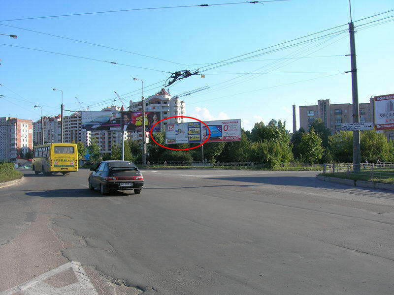 Billboard Ternopil,  Galic'ka - Zluki - Konoval'ca ( livij)