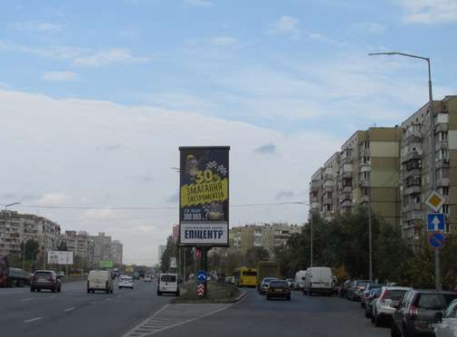 Billboard Kyiv,  Revuc'kogo st., 12/37  - Dekabristiv st.