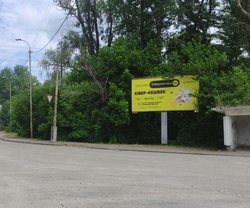 Billboard Chernihiv,  Miru av., Silikatnij zavod, v`izd u misto