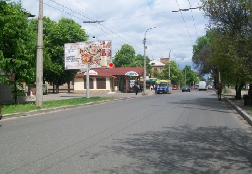 Billboard Cherkasy,  Cornovola st.(Engel's'ka st.) - Klimenkivs'kij prov.(Engel'sa prov.)