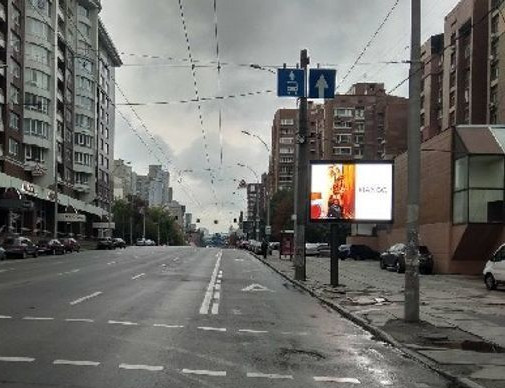 Video billboard Kyiv,  Антоновича вул. — Єжи Ґедройця вул., (розширення 480х336)