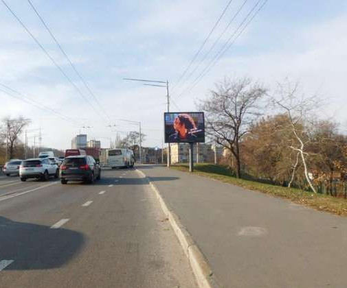 Video billboard Kyiv,  Teligi Oleni st. - Kirilivs'ka st. (Frunze st.) (TT 6.8 484h352)