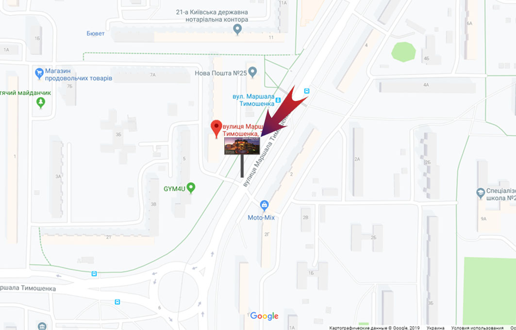 Scrolller, scroll Kyiv,  Timosenko, 7 - na st.m.Obolon' (A1) SKROLLER