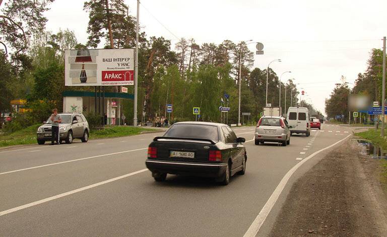 Billboard Kozin,  Konca-Zaspa /povorot na "Kozin" (V) z Kieva