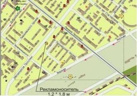 Citylight A in Zaporizhzhya, 1.8x1.2  av. Metallurgov No 2 scheme