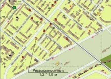 Citylight A in Zaporizhzhya, 1.8x1.2  av. Metallurgov No 3 scheme