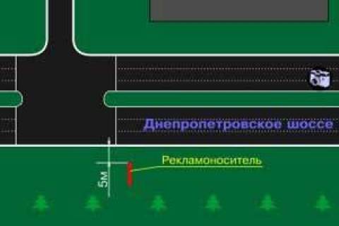 Prismatron, Prism A in Zaporizhzhya, 3x6  av.Lenina-st.Kirova - 222603 scheme