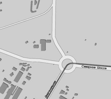 Billboard B in Zaporizhzhya, 3x6  st. Severnoe sosse - st.Diagonal'naa - st.Demokraticeskaa scheme