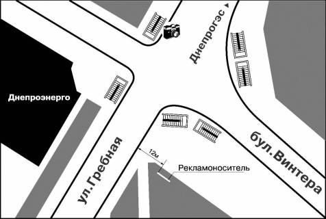 Prismatron, Prism A in Zaporizhzhya, 3x6  bst. Vintera - st. Plotinnaa - 222597 scheme