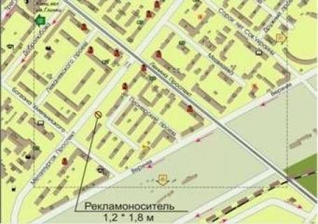 Citylight B in Zaporizhzhya, 1.8x1.2  av. Metallurgov No 4 scheme