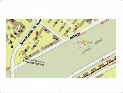 Billboard A in Zaporizhzhya av. Metallurgov, 25 fasad scheme