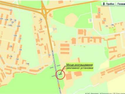 Billboard B in Zaporizhzhya trassa Har'kov-Simferopol', 500 m ot posta GAI v storonu g. Simferopol' scheme