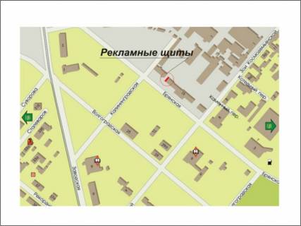 Billboard A in Zaporizhzhya st. Branskaa, Avtorynok Slavanskij, fasad,verhnij scheme