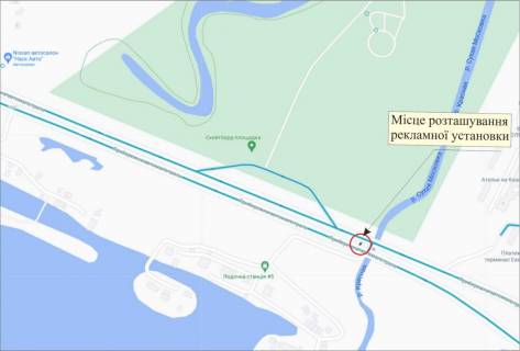 Billboard A in Zaporizhzhya, 3х6  Naberezna, Suha Moskovka, ruh do Pivdennogo mkrn scheme