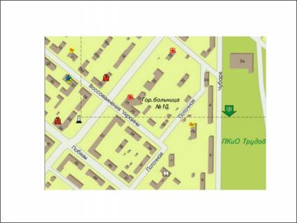 Billboard A in Zaporizhzhya Bst. Sevcenko, 27 fasad, srednij scheme